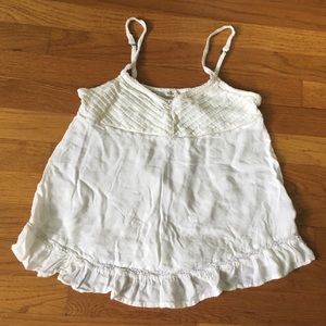 White Lace Detailed Flounce Cami